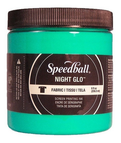 Tinta Para Serigrafía Speedball 236 Ml Brilla En Oscuridad