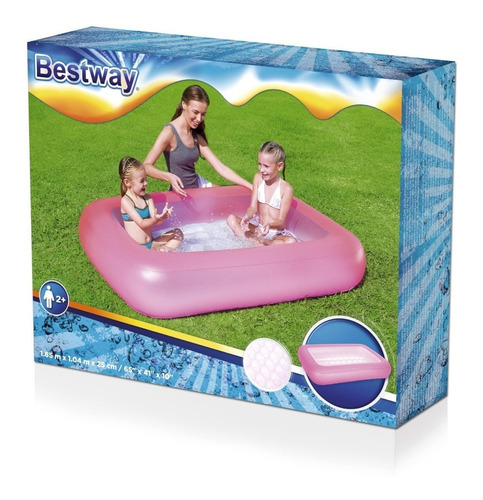 Imagen 5 de 6 de Pileta Inflable Bestway 51115 Rectangular Bebes 102 Lt