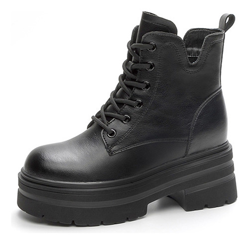 V Botines De Mujer Con Plataforma 8 Cm, Casual Y Cómodos
