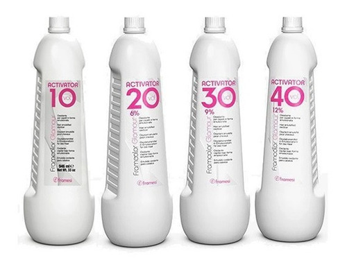 Imagen 1 de 6 de Oxidante Activador Glamour X1000ml Framesi X6 Unidades