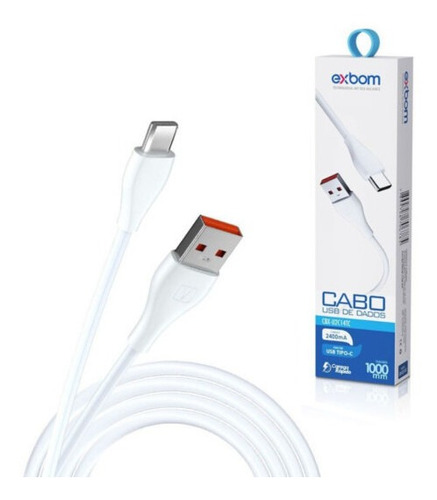 Cabo De Carregador Usb C Turbo Exbom-cbx-u2c14tc