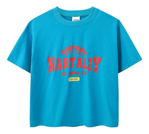 Ropa De Presentación De Hip Hop Para Niños, Camiseta Azul Si