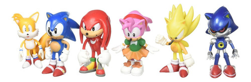 Sonic The Hedgehog Figura De Acción (6 Unids/set) [juguete]