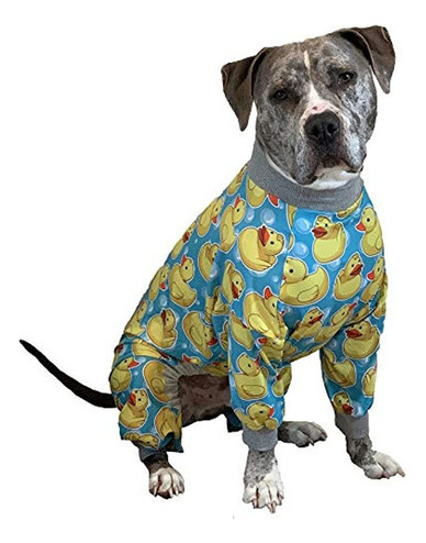 Pijama Pitbull De Diente Y Miel / Estampado De Pato De Goma