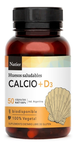 Natier Calcio + Vitamina D 50 Caps