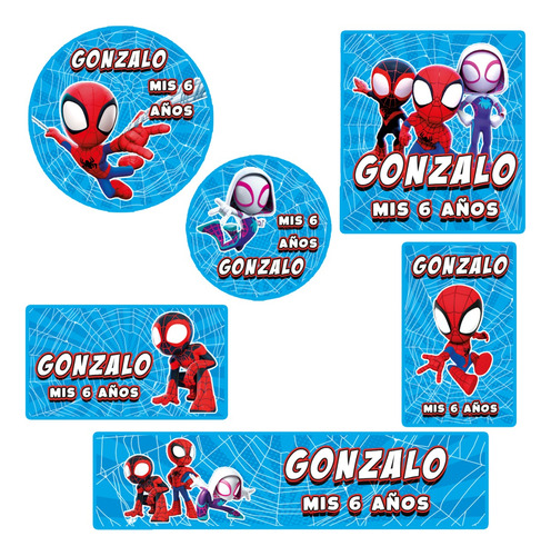 Kit 252 Stickers Spidey Y Sus Amigos  Disney Candy Bar