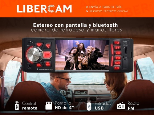 Imagen 3 de 10 de Stereo Pantalla 4 Pulgadas Usb Sd Mp5 Bluetooth Car Auto