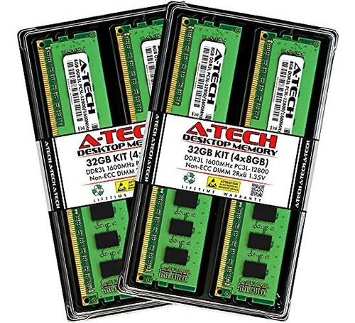 Memoria Ram A-tech 32gb Ddr3/ddr3l 1600mhz Pc3l-12800