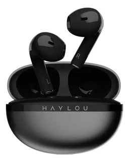 Haylou Audífonos X1 2023 True Wireless Con Estuche Metálico, Bluetooth 5.3, App Control, Enc Para Llamadas Claras, Half In-ear, Ipx4 A Prueba De Agua, Negro