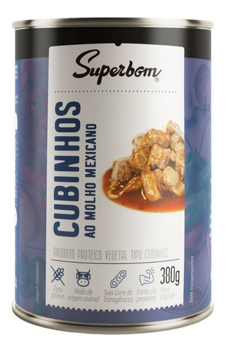 Imagem 1 de 1 de Cubinhos Veganos Ao Molho Mexicano 400g - Superbom