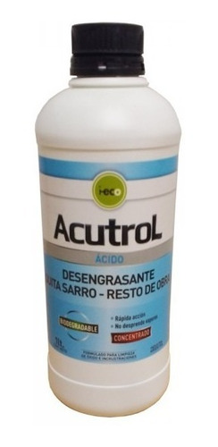 Acutrol Acido Muria Biodegradable 0.5 Lt Desengrasante Pmigu