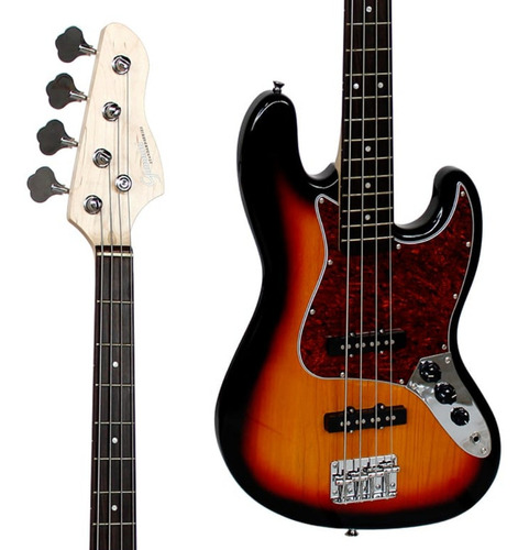 Baixo 4 Cordas Giannini Standard Gb-100 Sunburst Tt