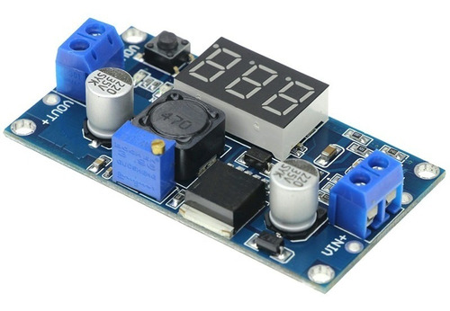Lm2596 Convertidor Voltaje Dc Reductor Regulable Con Display