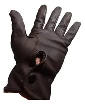 Comprar Guantes De Genuino Cuero Peruano Para Varón Marrón Dark