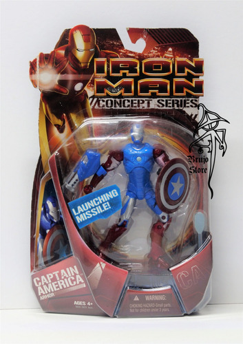 Marvel Concept Iron Man Captain America Armor 15c Brujostore (Usado)