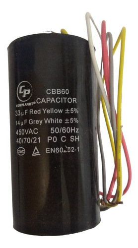  Capacitor Lav Asiatica 33+14 Mfd  450v