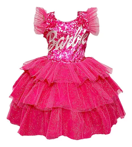 Vestido De Festa Fantasia Infantil Barbie em Promoção na Americanas