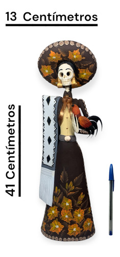 Catrinas De Barro Novios Galleros Capula Michoacán