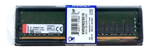 Memoria Kingston 8gb Ddr4-3200 Mhz, Pc4-25600, Cl22, 1.2v