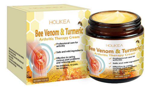 2pcs Bee Venom Crema Terapéutica con Veneno de Abeja y Cúrcuma - Alivia Dolor Articular, Textura Fresca, Sin Irritación | Cuidado Profesional para Artritis y Movilidad