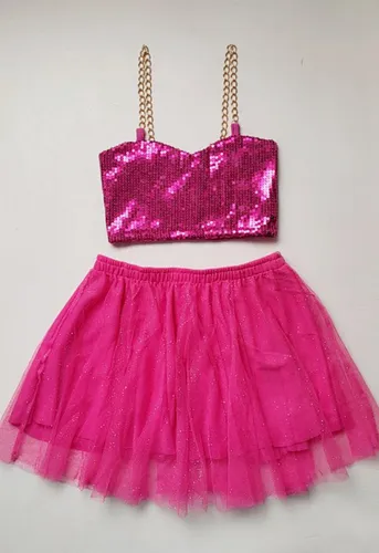 Cropped com best sale saia rodada