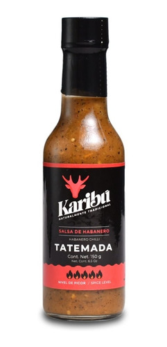 Salsa De Chile Habanero Tatemada Karibu Pack 6 Pzas