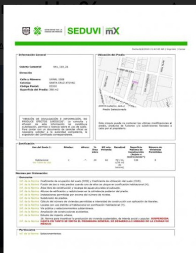 Terreno Con Uso De Suelo Y Proyecto Para Construir En Benito Juarez