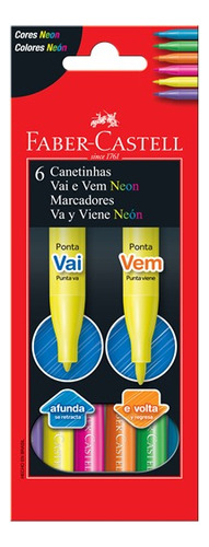 Faber-castell Marcadores Vaivén Neón X 6