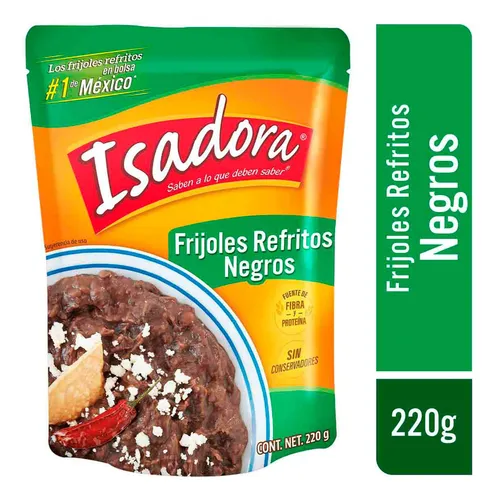 comprar Frijoles Refritos Isadora Negros 220g