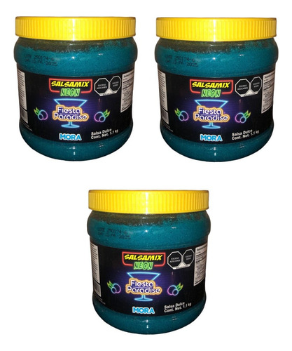Salsa Mix Neon Mora Azul 9.9kg Escarchar Michelada Coctel