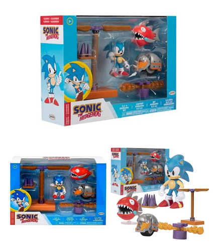 Figura De Acción Sonic The Headheog Set Colección Original 