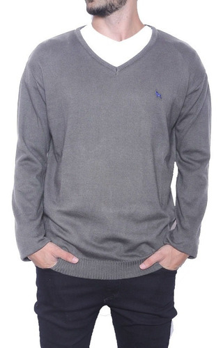 Sweater Bremer Basico V Con Bordado | Bravo Jeans (26707)