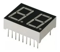 Comprar Display Led 2 Digitos 7 Segmentos Anodo Comun Azul 0.36
