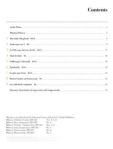 Debussy At The Piano: 9 Well-known Original Pieces, In Progr