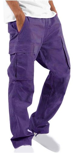 Pantalones Tipo Cargo De Fitness Para Hombre, De Tipo Liso,