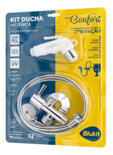 Imagem 2 de 2 de Kit Ducha Higiênica Blukit - Linha Confort