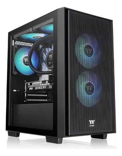 Gabinete Thermaltake Versa H16 Tg Black + Fuente 650w 80+ Br Color Negro