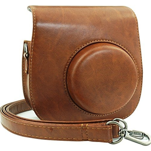 Blummy Pu Leather Instax Mini 8 Camera Case Para Fujifilm In