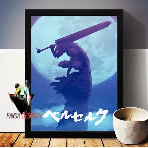 Quadro Decorativo A4 Anime Berserk