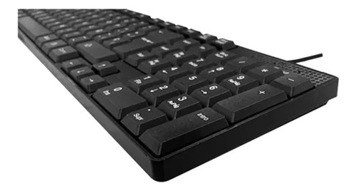 Teclado Usb Gtc Kbg 204 Slim Color Negro Idioma Español