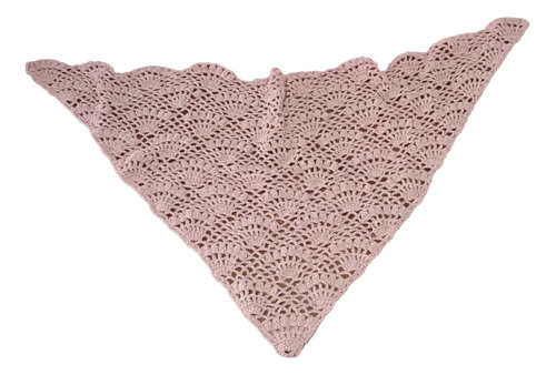 Chal Triangular Tejido A Crochet