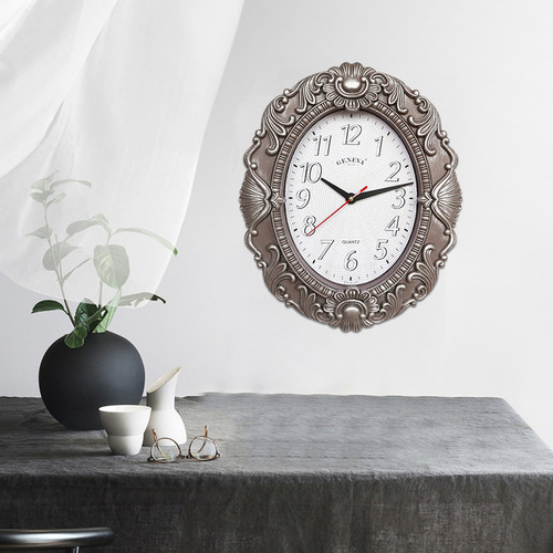 Reloj De De Cristal De Moda De 14 Pulgadas, Astilla Blanca