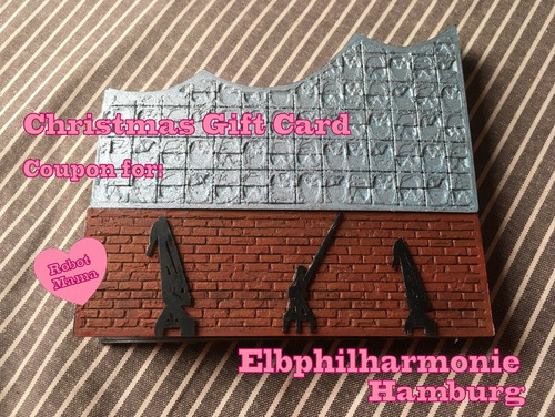 Tarjeta De Regalo De Navidad Cupón Elbphilharmonie Hamburg