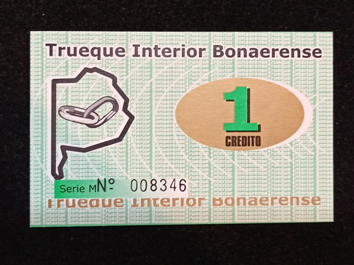 Bono Trueque Interior Bonaerense Valor 1 Crédito 
