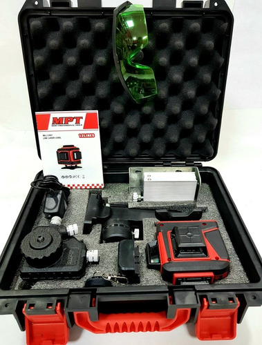 Nivel Laser 360°,luz Verde,12lineas,recargable