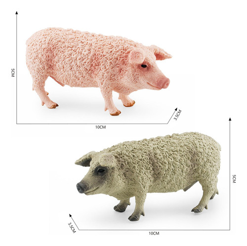 2 Juego De Figuritas De Cerdo, Colección De Regalos De