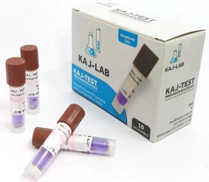 Indicador Biológic Autoclave/esterilização Kaj-test 10caixas