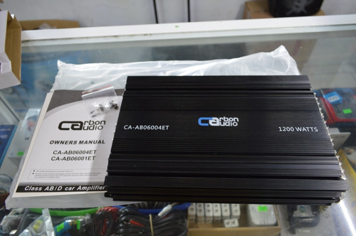 Imagen 3 de 5 de Amplificador Carbon Audio 4 Canales 1200w