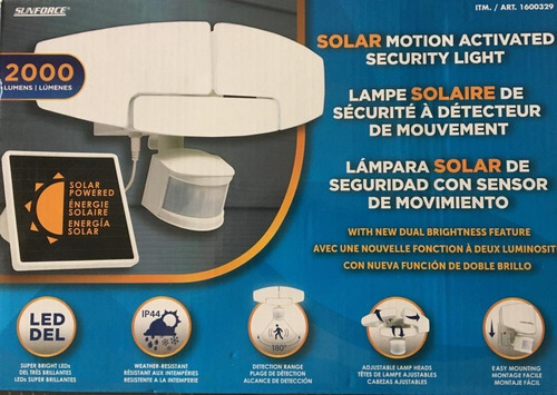 Lampara Solar De Seguridad Con Sensor De Movimiento