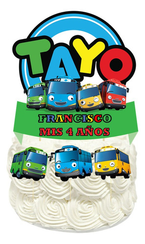 Promo Cotillon Personalizado Tayo Autobus 20 Chicos